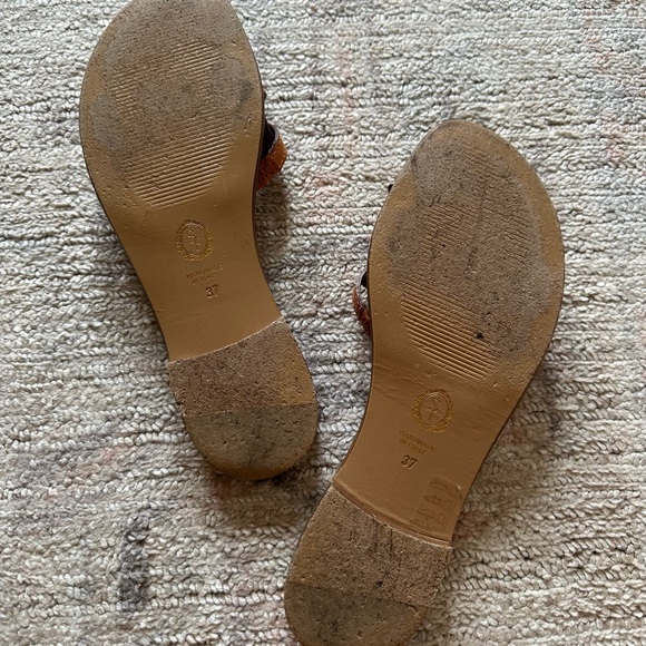 Sarah Flint Mirjana Bow Sandals in Tan size 37 - Picture 2 of 5